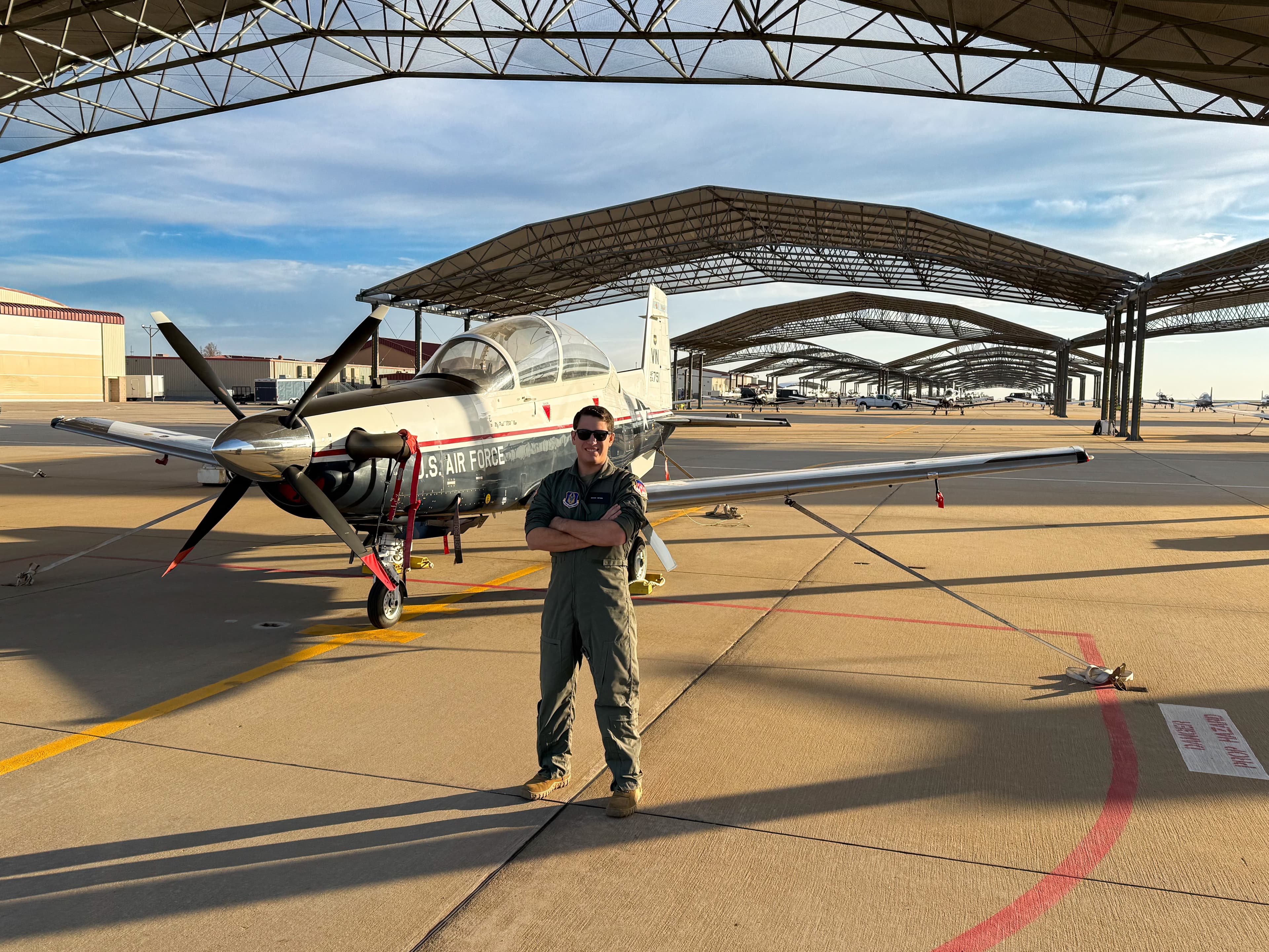 Grayson Bertaina at USAF Undergraduate Pilot Training